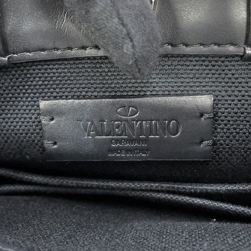 ヴァレンティノ・ガラヴァーニ ハンドバッグ VLTN ロックスタッズ キャンバス 5Y2B0B78PYY VALENTINO 2way 黒