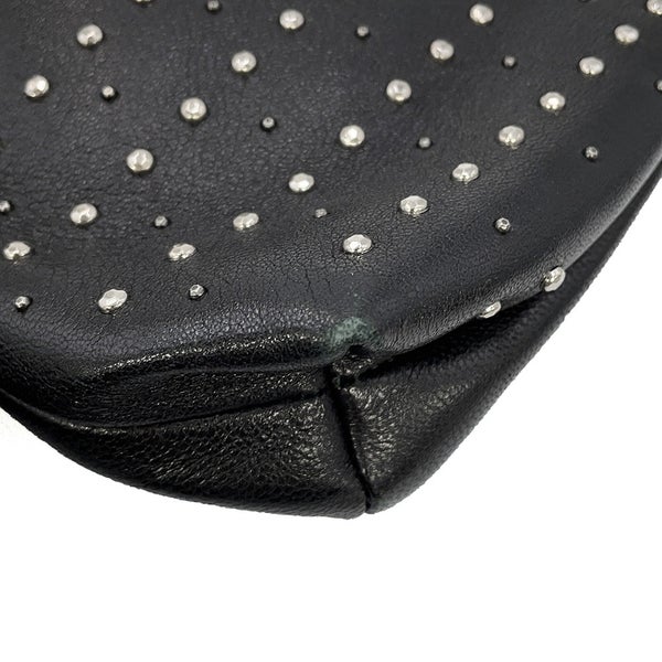 ジミーチュウ クラッチバッグ スタッズ レザー JIMMY CHOO 黒