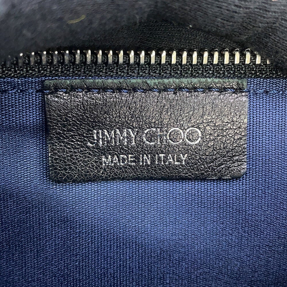 ジミーチュウ クラッチバッグ スタッズ レザー JIMMY CHOO 黒 安心保証
