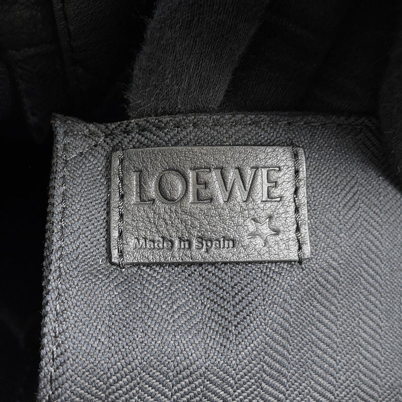 ロエベ トートバッグ ドラゴンニットバッグ ウィリアム・ド・モーガンコラボ  ウール/レザー LOEWE 2wayショルダー 黒