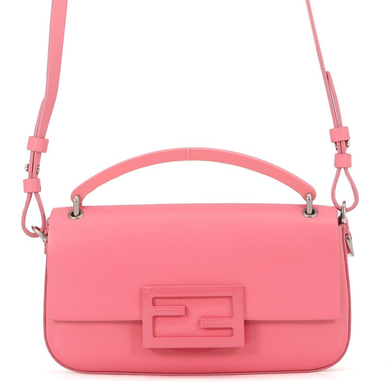 フェンディ ショルダーバッグ バゲット フォンポーチ パテント エナメル レザー 7AS142 FENDI 2way