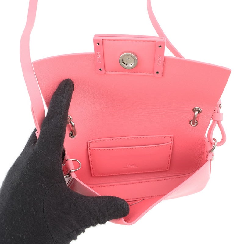 フェンディ ショルダーバッグ バゲット フォンポーチ パテント エナメル レザー 7AS142 FENDI 2way