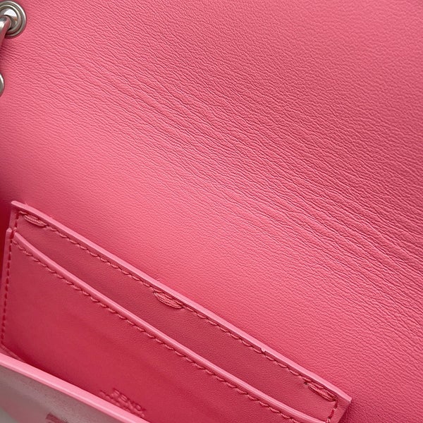 フェンディ ショルダーバッグ バゲット フォンポーチ パテント エナメル レザー 7AS142 FENDI 2way