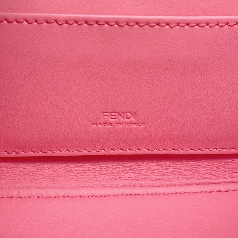 フェンディ ショルダーバッグ バゲット フォンポーチ パテント エナメル レザー 7AS142 FENDI 2way