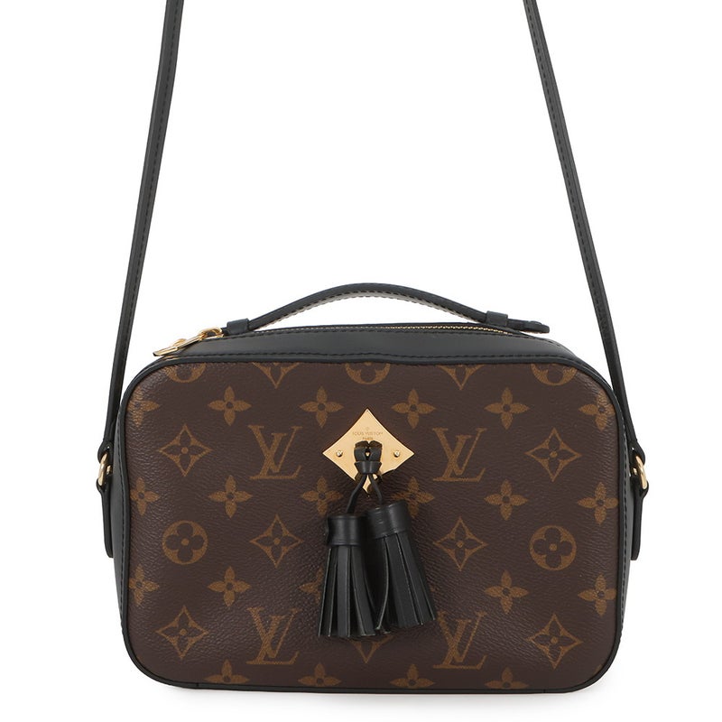 ルイヴィトン ショルダーバッグ モノグラム サントンジュ M43555 LOUIS VUITTON ヴィトン バッグ タッセル ブラック 黒