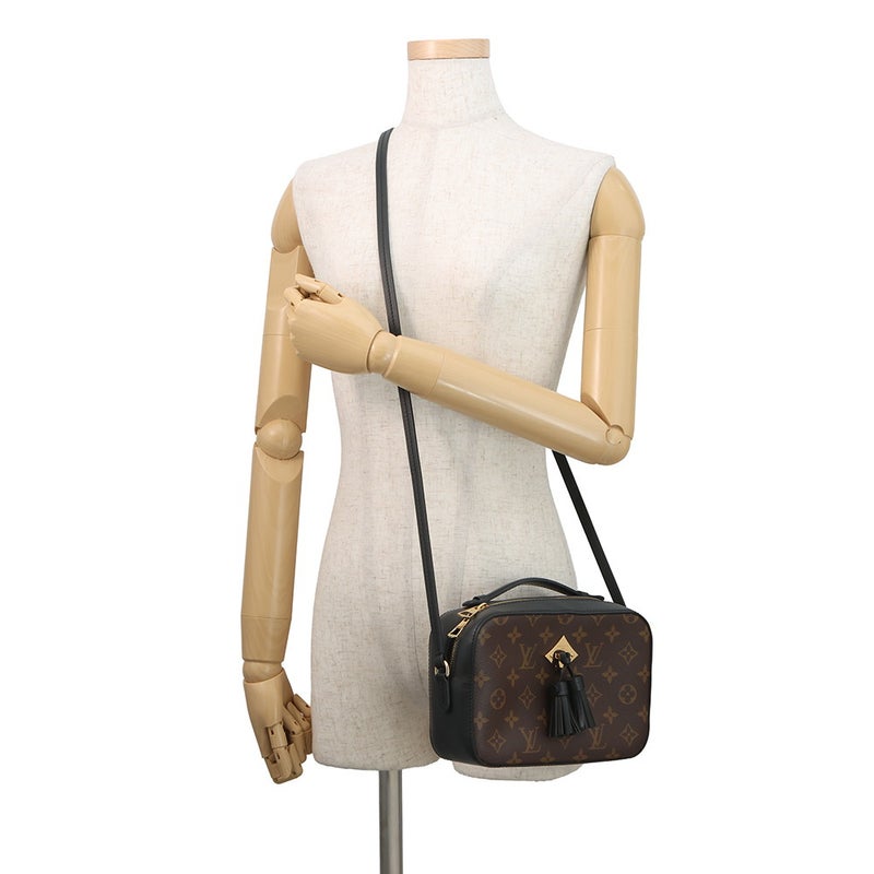 ルイヴィトン ショルダーバッグ モノグラム サントンジュ M43555 LOUIS VUITTON ヴィトン バッグ タッセル ブラック 黒