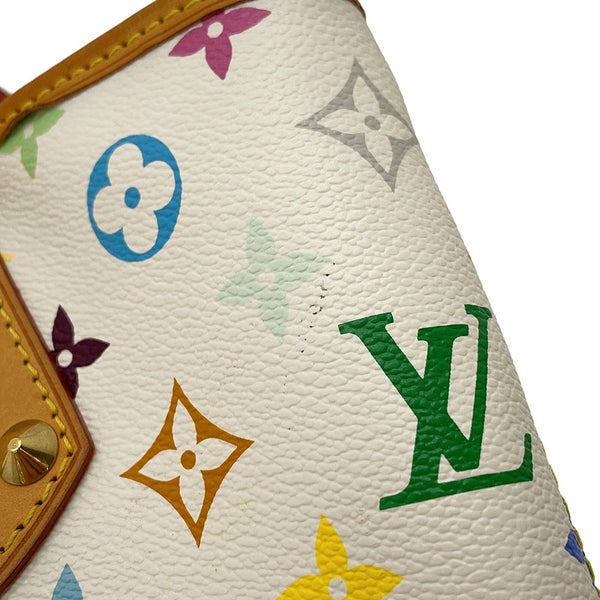 ルイヴィトン トートバッグ モノグラム・マルチカラー LV × TM アニー GM M40303 ヴィトン バッグ 白 ホワイト 村上隆 コラボ