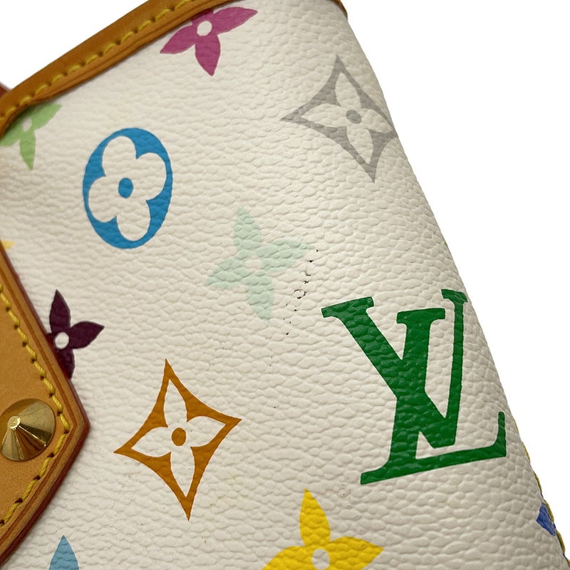 ルイヴィトン トートバッグ モノグラム・マルチカラー LV × TM アニー GM M40303 ヴィトン バッグ 白 ホワイト 村上隆 コラボ
