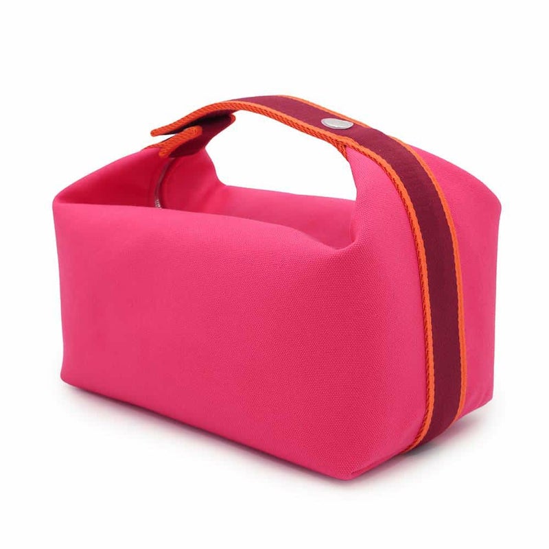 エルメス ポーチ ブリッド・ア・ブラックGM ハイビスカス/シルバー金具 キャンバス HERMES バッグ 小物入れ