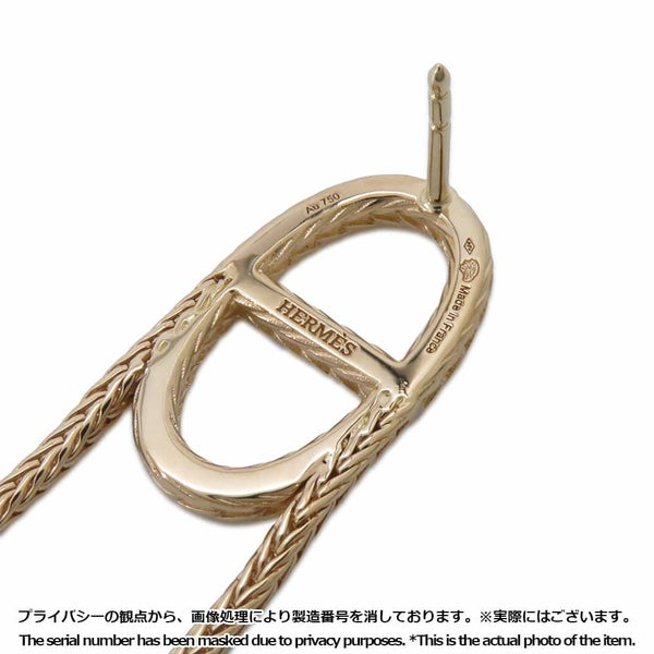 エルメス ピアス シェーヌ・ダンクル・ダナエ Chaine dancre Danae K18YGイエローゴールド HERMES ジュエリー