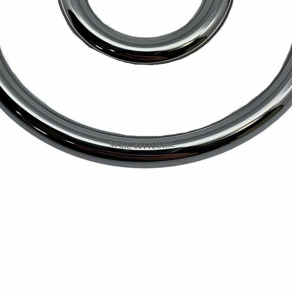 エルメス キーホルダー フェール・ア・シュヴァル Fer a Cheval ブルー・ラン/シルバー金具 キーリング