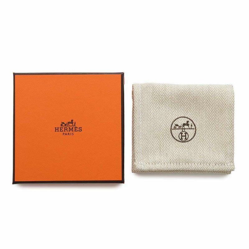 エルメス キーホルダー フェール・ア・シュヴァル Fer a Cheval ブルー・ラン/シルバー金具 キーリング