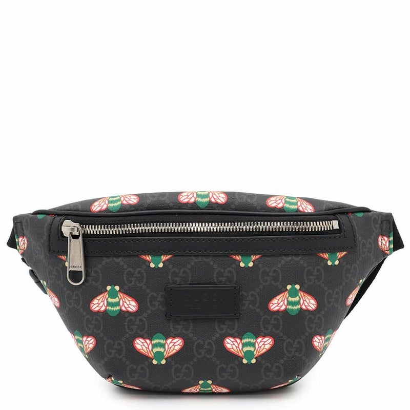グッチ ボディバッグ ビー GGスプリーム 675181 GUCCI ウエストバッグ 黒