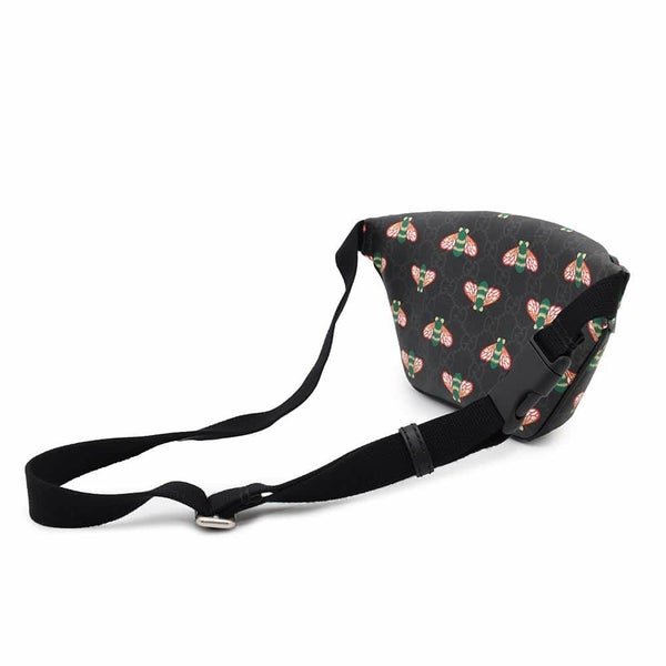 グッチ ボディバッグ ビー GGスプリーム 675181 GUCCI ウエストバッグ 黒