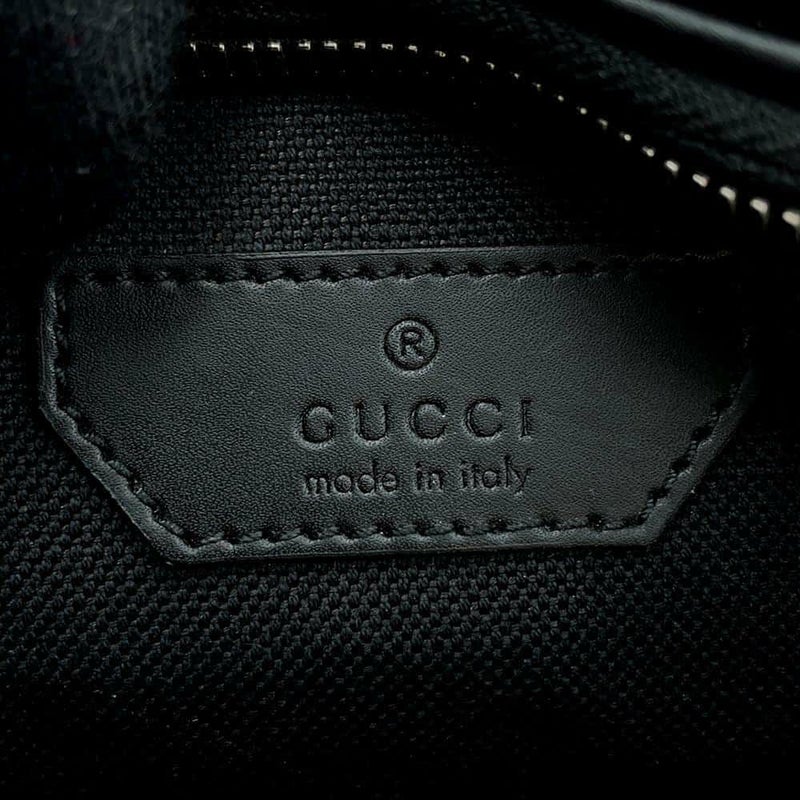 グッチ ボディバッグ ビー GGスプリーム 675181 GUCCI ウエストバッグ 黒