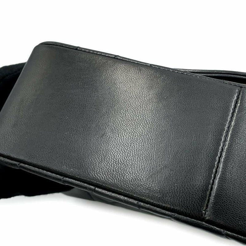 シャネル チェーンショルダーバッグ マトラッセ25 ココマーク ダイアナ A01165 CHANEL 黒