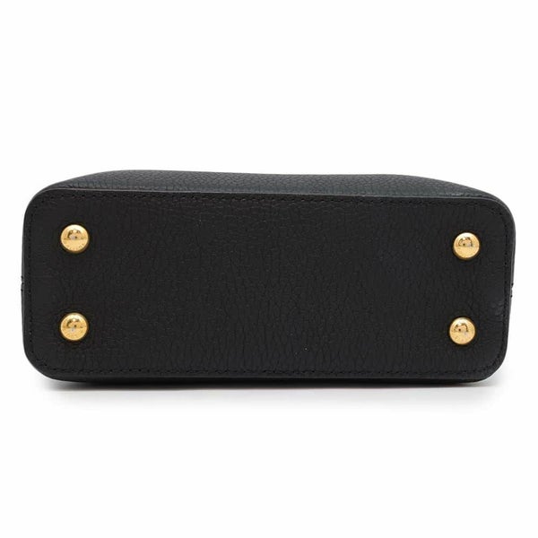 ルイヴィトン ハンドバッグ トリヨンレザー カプシーヌMINI M56669 2wayショルダーバッグ 黒 ブラック