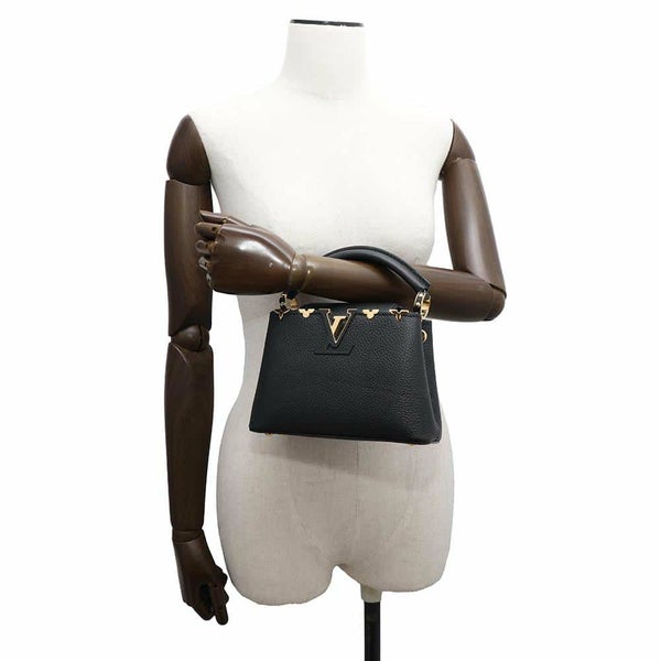 ルイヴィトン ハンドバッグ トリヨンレザー カプシーヌMINI M56669 2wayショルダーバッグ 黒 ブラック