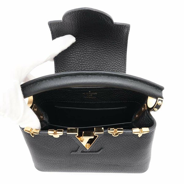 ルイヴィトン ハンドバッグ トリヨンレザー カプシーヌMINI M56669 2wayショルダーバッグ 黒 ブラック