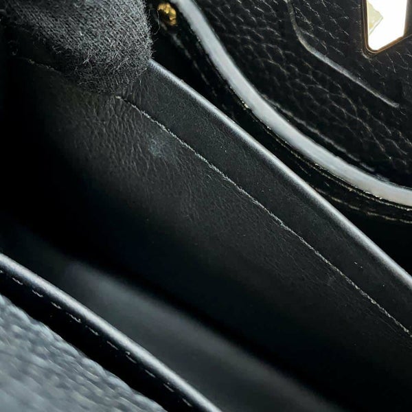 ルイヴィトン ハンドバッグ トリヨンレザー カプシーヌMINI M56669 2wayショルダーバッグ 黒 ブラック