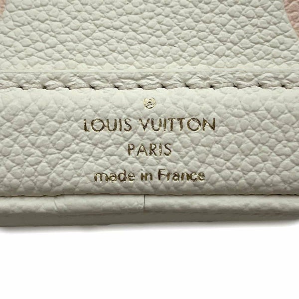ルイヴィトン ハンドバッグ バイカラー モノグラム・アンプラント ナノ・ノエ LOUIS VUITTON 2wayショルダー 白