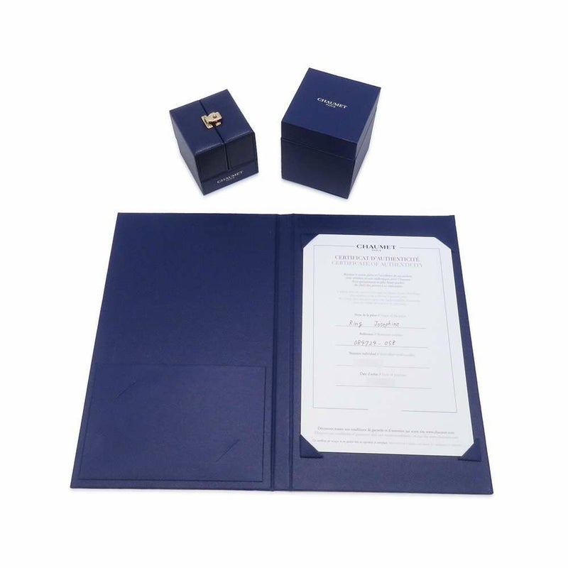 ショーメ リング ジョゼフィーヌ トリオンフ ドゥ ショーメ リング ダイヤ 1P 中石0.18ct/30P 計0.25ct K18PG サイズ58 084724 指輪