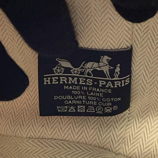 エルメス ポーチ ブリッド・ア・ブラック オ・カレ GM フォーヴ/シルバー金具 キャンバス