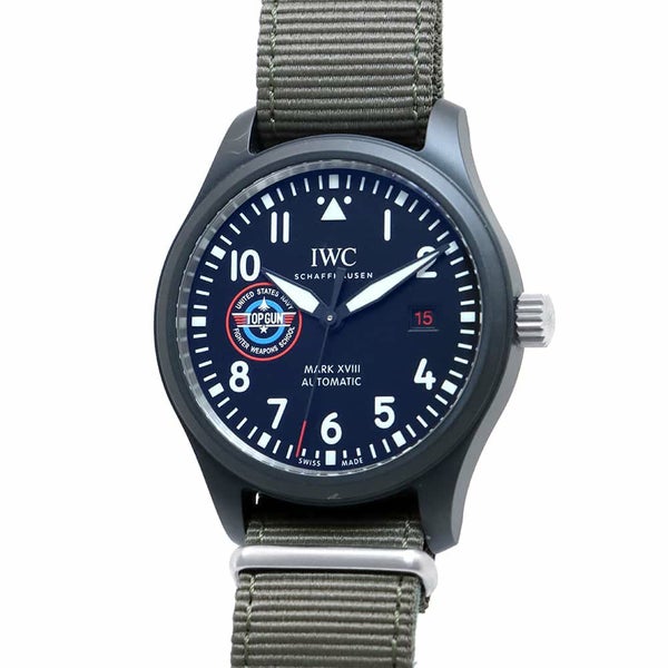 IWC パイロットウォッチ マークXVIII トップガンエディション IW324712 腕時計 黒文字盤