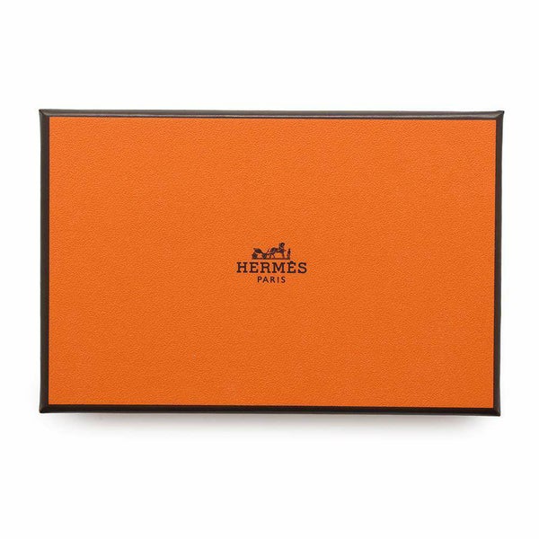 エルメス コインケース カルヴィ デュオ ブラック/シルバー金具 エプソン W刻印 黒