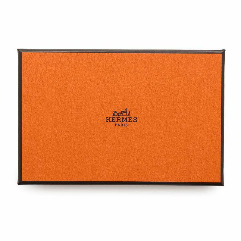 エルメス コインケース カルヴィ デュオ ブラック/シルバー金具 エプソン W刻印 黒