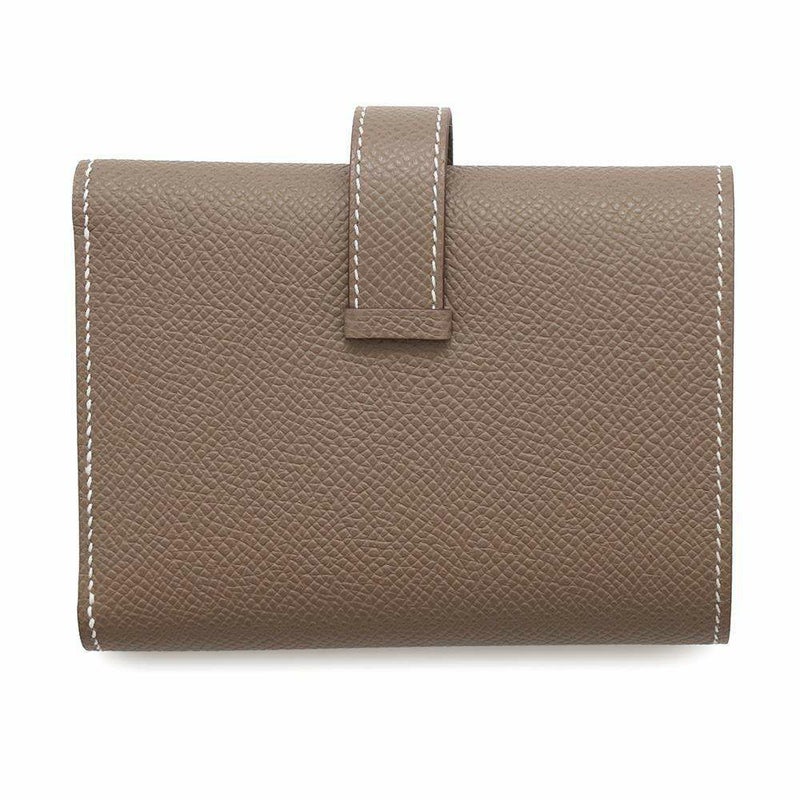 エルメス 三つ折り財布 ベアンコンビネ エトゥープ/ゴールド金具 エプソン W刻印 HERMES 財布