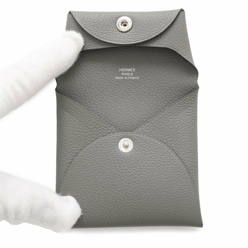 エルメス コインケース バスティア グリメイヤー W刻印 HERMES 財布
