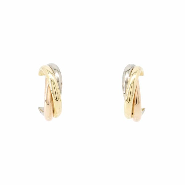 カルティエ ピアス トリニティ イヤリング K18YG/K18WG/K18PG B8017100 Cartier フープピアス ジュエリー