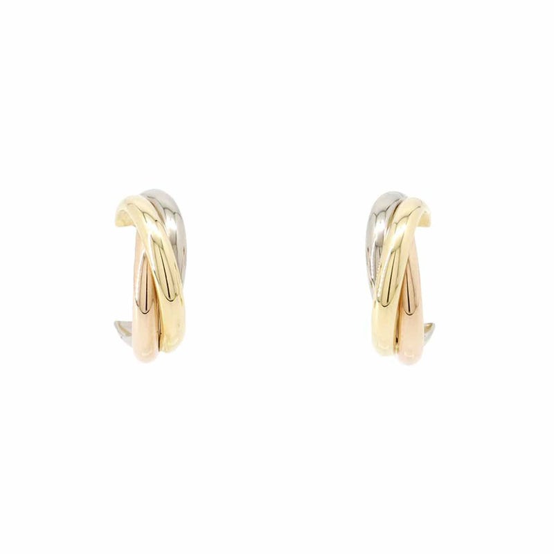 カルティエ ピアス トリニティ イヤリング K18YG/K18WG/K18PG B8017100 Cartier フープピアス ジュエリー