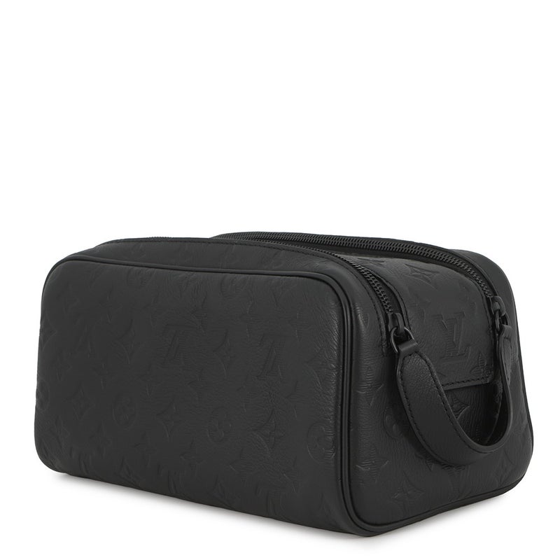ルイヴィトン クラッチバッグ モノグラム・シャドウ ドップ・キット M12645 LOUIS VUITTON ヴィトン メンズ ブラック 黒