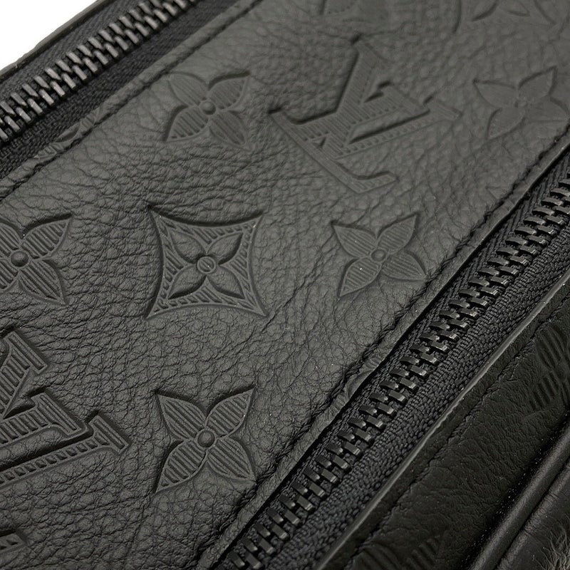 ルイヴィトン クラッチバッグ モノグラム・シャドウ ドップ・キット M12645 LOUIS VUITTON ヴィトン メンズ ブラック 黒