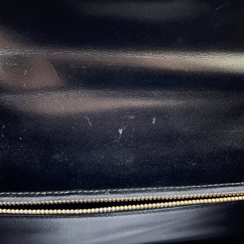 エルメス ハンドバッグ ケリー32 外縫い ブラック/ゴールド金具 ボックスカーフ 〇U刻印 HERMES Kelly 2wayバッグ 黒