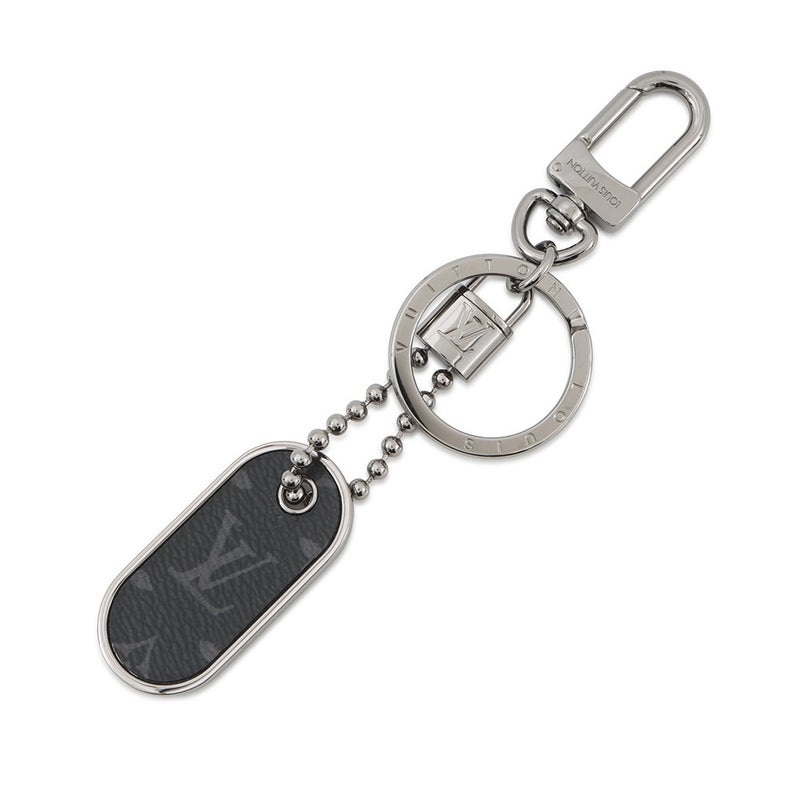 ルイヴィトン キーホルダー モノグラム・エクリプス ポルトクレ・タブ M63618 LOUIS VUITTON メンズ 黒