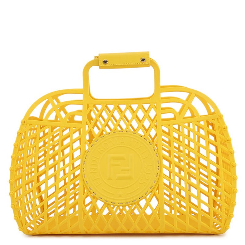 フェンディ ハンドバッグ バスケット ミディアム プラスチック/レザー 8BH389 FENDI