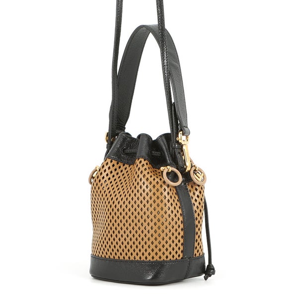 フェンディ ハンドバッグ モントレゾール ミニ 8BS010 FENDI 2wayショルダーバッグ 黒