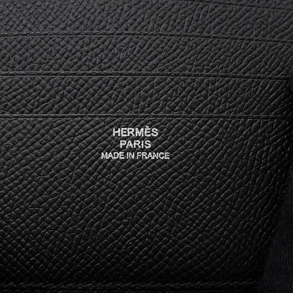 エルメス 二つ折り財布 MC2 Copernic コペルニクス ブラック エプソン T刻印 HERMES 財布 メンズ 黒