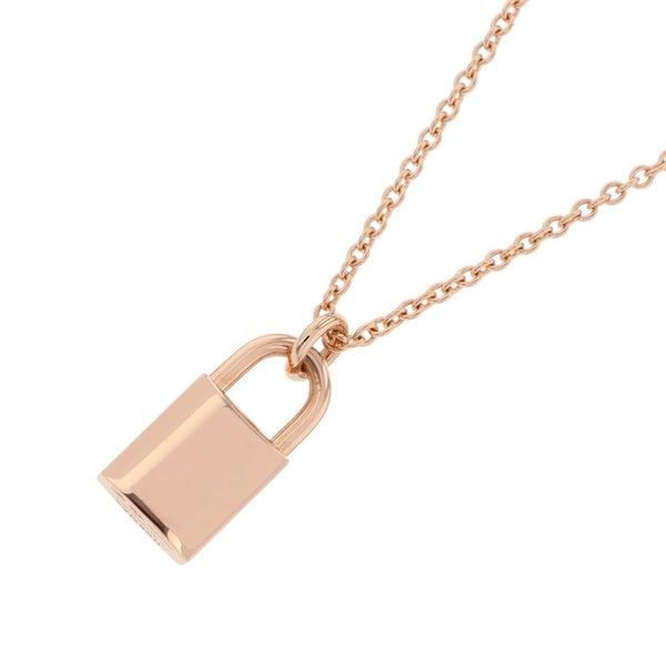 エルメス ネックレス アミュレット ケリー・カデナ ダイヤモンド 18P 計0.09ct K18PGピンクゴールド HERMES ペンダント