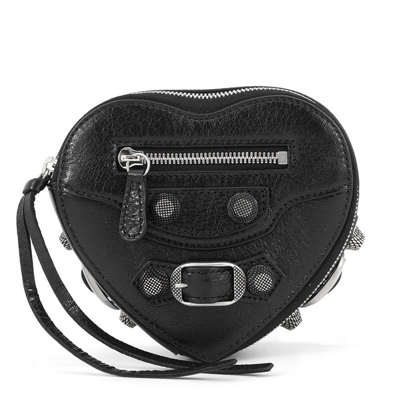 バレンシアガ ポーチ ルカゴール ハートポーチ レザー 771674 BALENCIAGA 黒 小物入れ