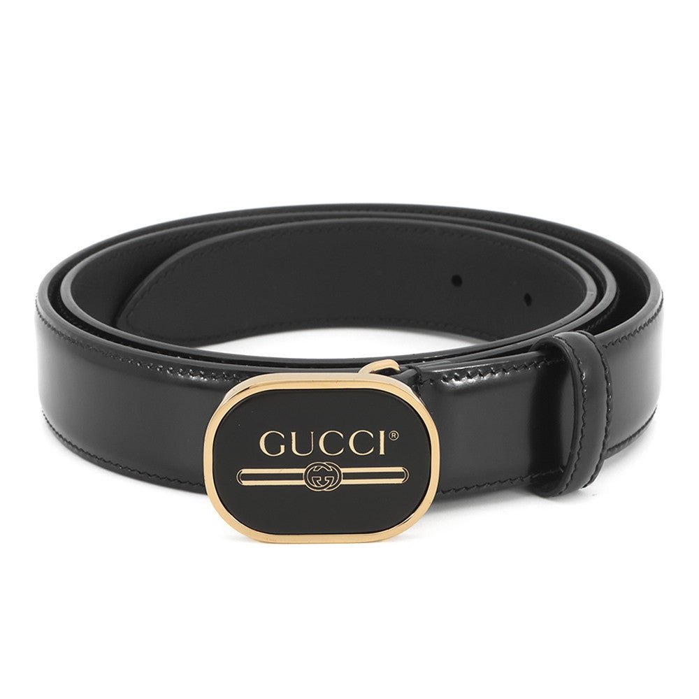 GUCCI グッチ GGカレイド レザーベルト 424674 ブラック×ベージュ 95-38 GUCCI（グッチ） 未使用 ベルト GGカレイド 424674 GGスプリーム PVC