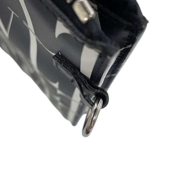 ヴァレンティノ・ガラヴァーニ クラッチバッグ VLTNロゴ タイムズ レザー WY2P0P09GTC VALENTINO 黒
