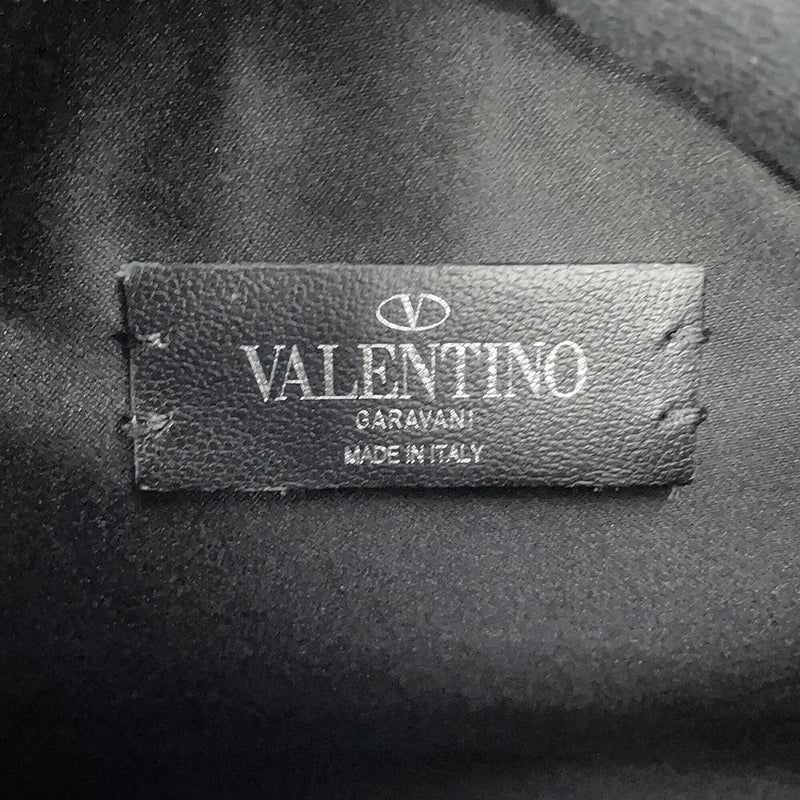 ヴァレンティノ・ガラヴァーニ クラッチバッグ VLTNロゴ タイムズ レザー WY2P0P09GTC VALENTINO 黒