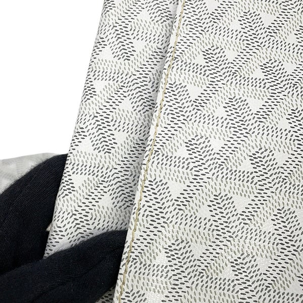 ゴヤール トートバッグ サンルイPM PVC レザー STLOUIPMLTY50CL50P GOYARD ポーチ付き 白 ヘリンボーン