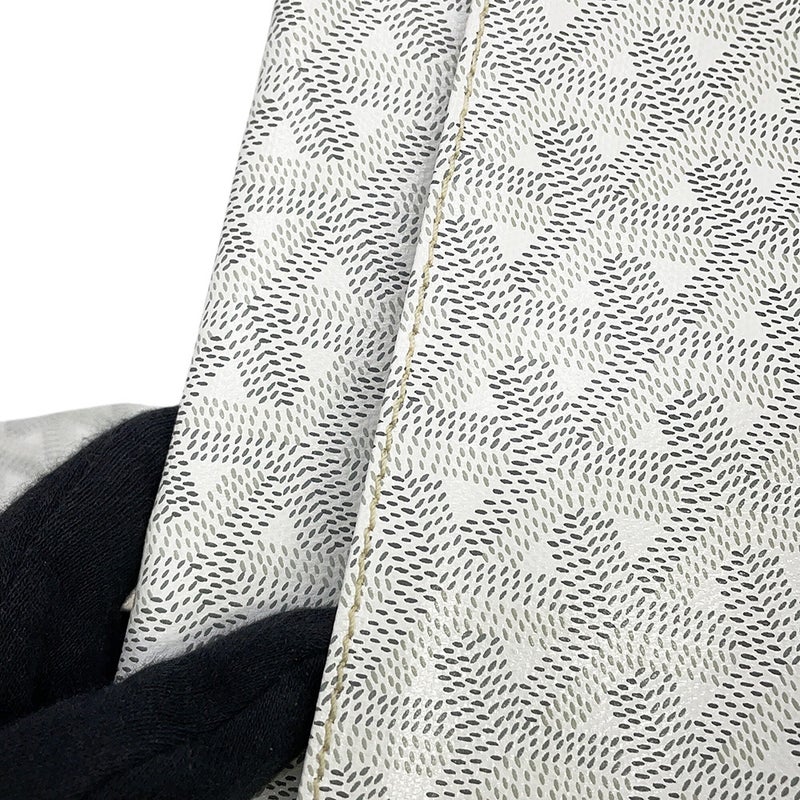 ゴヤール トートバッグ サンルイPM PVC レザー STLOUIPMLTY50CL50P GOYARD ポーチ付き 白 ヘリンボーン