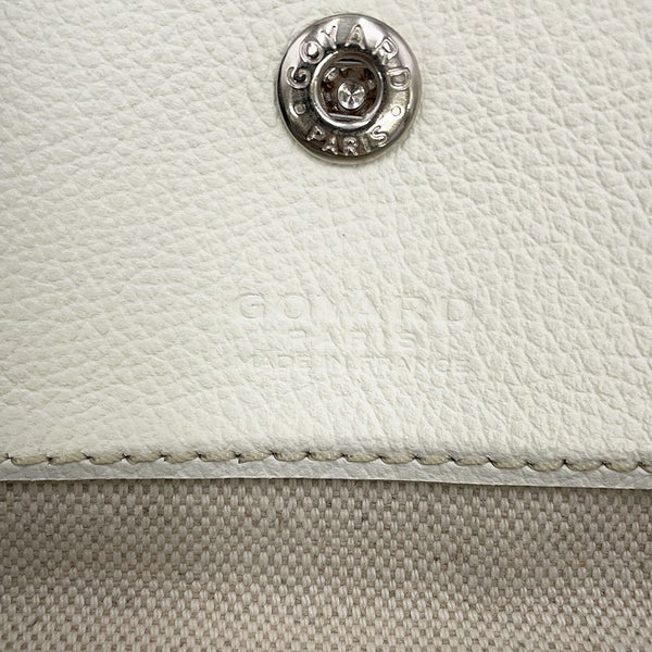 ゴヤール トートバッグ サンルイPM PVC レザー STLOUIPMLTY50CL50P GOYARD ポーチ付き 白 ヘリンボーン