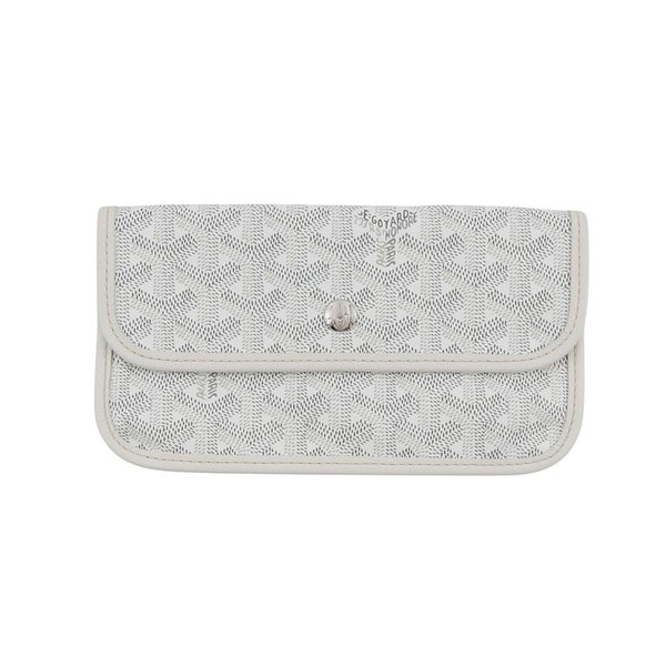 ゴヤール トートバッグ サンルイPM PVC レザー STLOUIPMLTY50CL50P GOYARD ポーチ付き 白 ヘリンボーン
